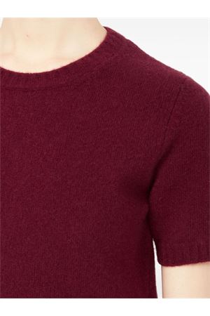 Top crop in lana Bordeaux MAISON MARGIELA | S51HL0017M13058248